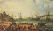 WILLAERTS, Adam The Prince Royal and other shipping in an Estuary china oil painting reproduction